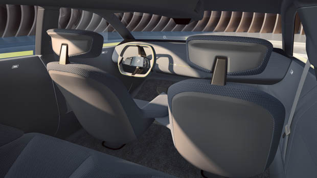 BMW I Vision Dee concept 2023 rear seat view