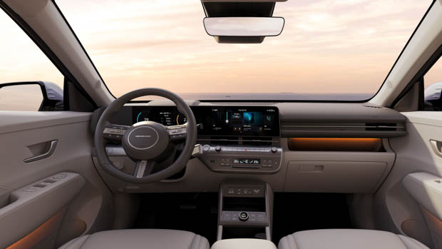 2024 Hyundai Kona interior wide shot