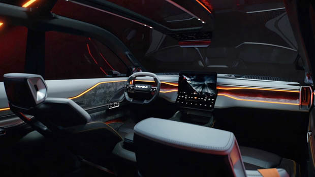 Ram 1500 Revolution BEV 2023 interior wide