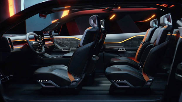 Ram 1500 Revolution BEV 2023 interior side profile