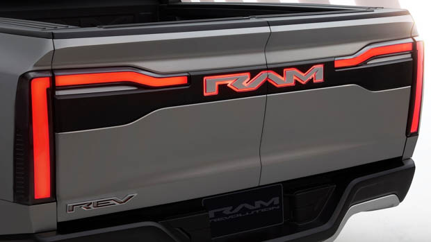 Ram 1500 Revolution BEV 2023 rear tailgate