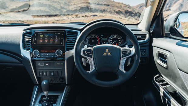 Mitsubishi Triton interior facing forward