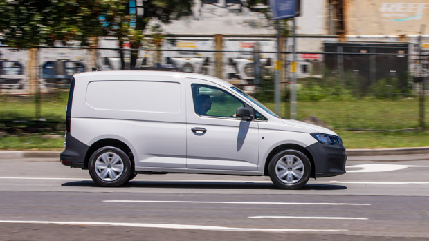 Volkswagen Caddy Cargo SWB TSI 2023 side driving