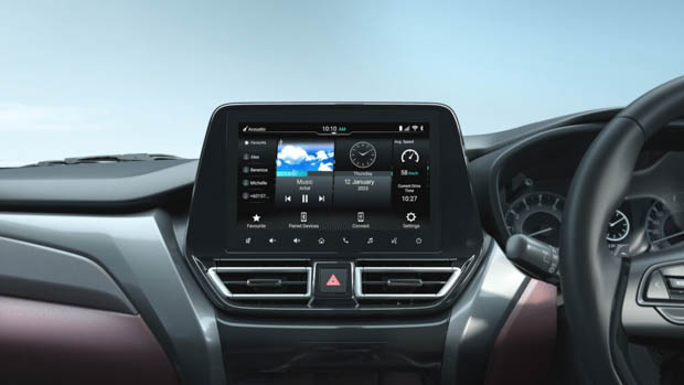 Suzuki Fronx 2023 infotainment touchscreen
