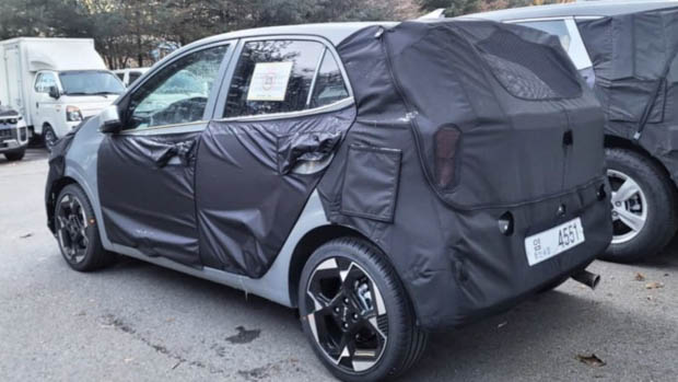 Kia Picanto 2023 facelift rear 3/4 static