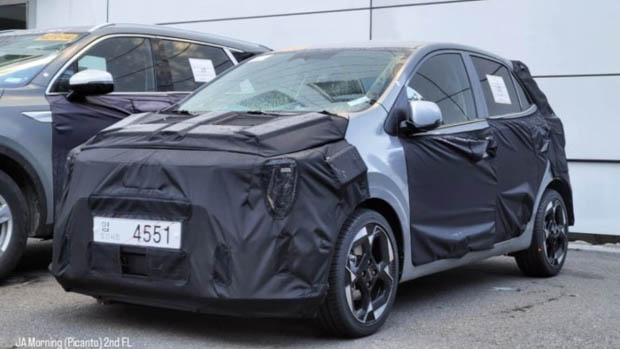 Kia Picanto 2023 facelift front 3/4 static