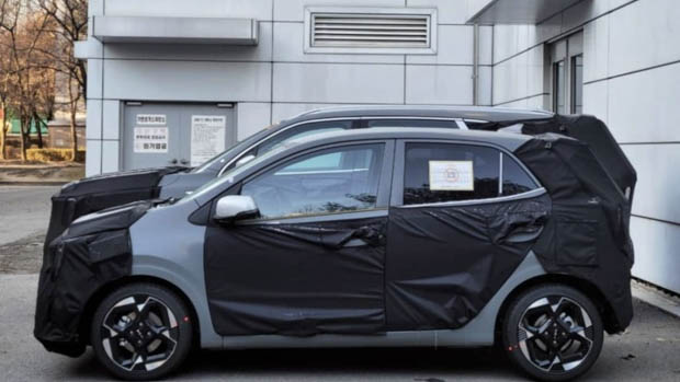Kia Picanto 2023 facelift side profile