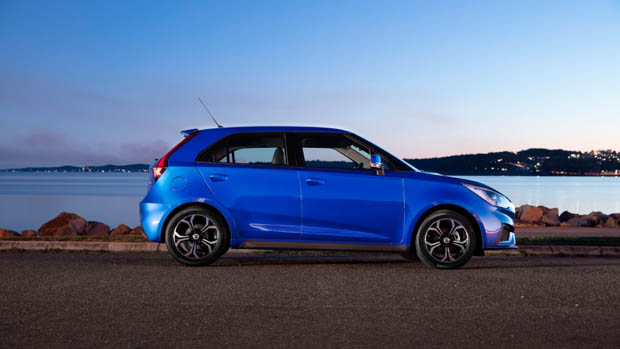 2022 MG MG3 Excite side profile shot