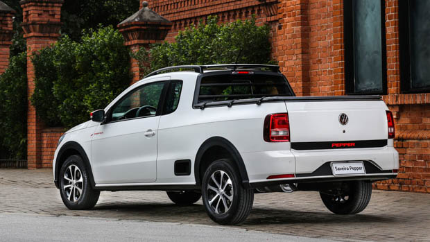 Volkswagen Saviero ute rear 3/4 static