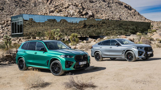 2023 BMW X5 M X6 M pair in desert