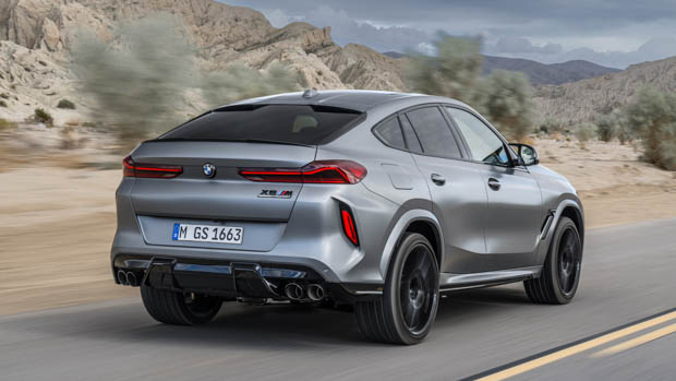 2023 BMW X6 M Competition rear 3/4 driving