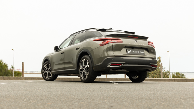 Citroen C5 X 2023 rear 3/4 ocean