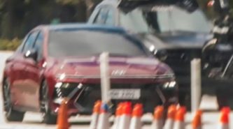 Hyundai Sonata 2023: facelifted Toyota Camry-rival spotted filming in Korea, likely for Australia