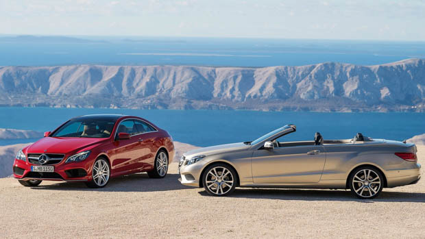 2014 Mercedes-Benz E-Class pair on mountain