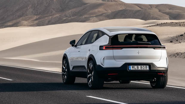 2024 Polestar 3 rear 3/4 on road