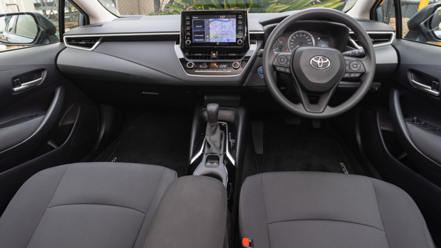 Toyota Corolla Ascent Sport Hybrid interior front