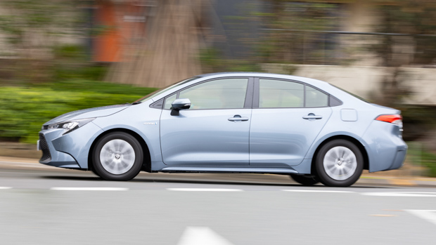 Toyota Corolla Ascent Sport Hybrid side driving