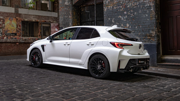 Toyota GR Corolla GTS 2023 rear 3/4 street