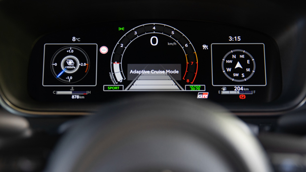 Toyota GR Corolla GTS 2023 digital dash