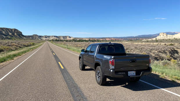 Toyota Tacoma 2023 rear highway