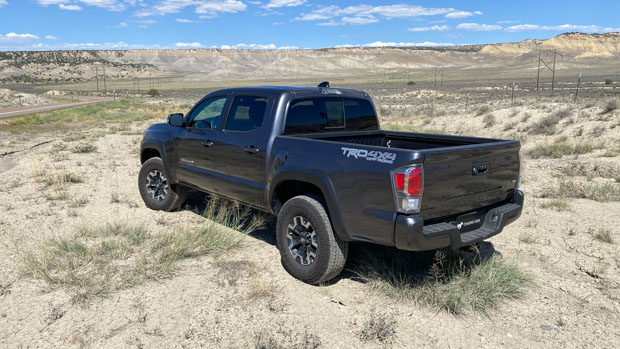 Toyota Tacoma 2023 rear 3/4 dirt
