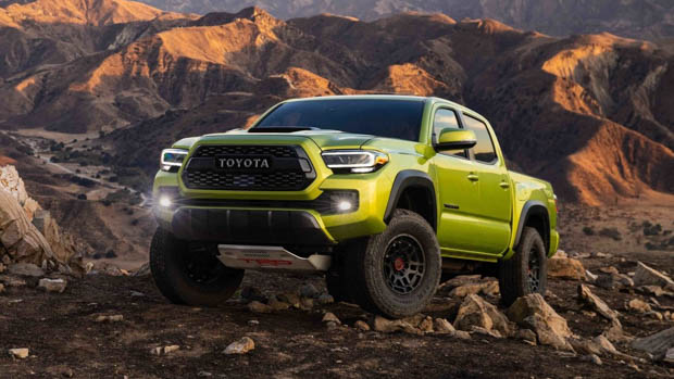 Toyota Tacoma TRD Pro edition front 3/4 static