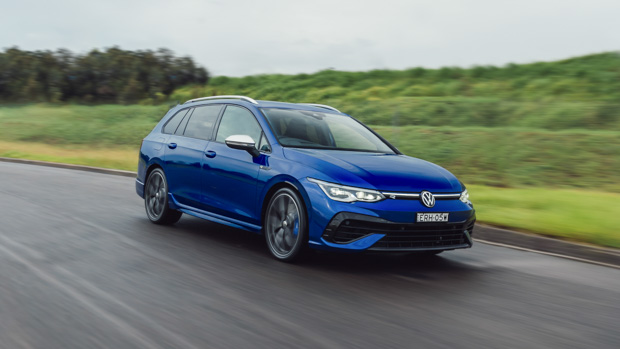 Volkswagen Golf R wagon 2022 front driving