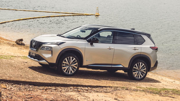 2023 Nissan X-Trail Ti-L E-Power by the water side profile