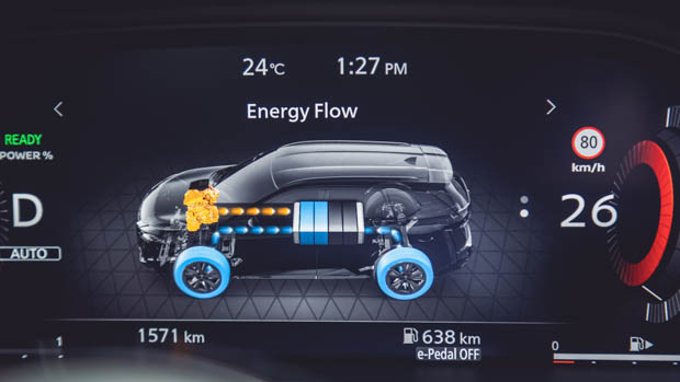 2023 Nissan X-Trail Ti-L E-Power hybrid energy screen
