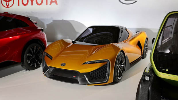 2022 Toyota sports car concept on display