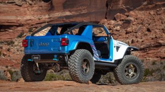 Jeep debuts electric Wrangler with a manual transmission and more wild concepts at annual Easter Safari