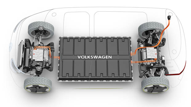 Volkswagen electric platform diagram