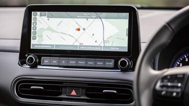 Hyundai Kona Elite 2022 touchscreen