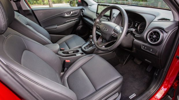 Hyundai Kona Elite 2022 front seat