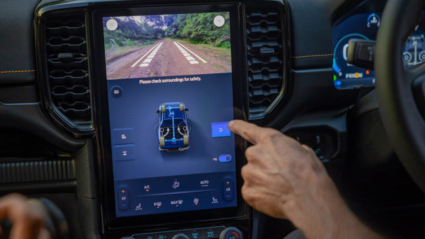 2023 Ford Ranger Wildtrak X interior screen off-road