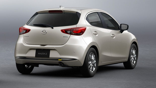 2023 Mazda 2 rear 3/4