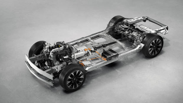 2023 Mazda CX-90 cutaway chassis characterize