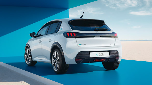 Peugeot E-208 2023 rear