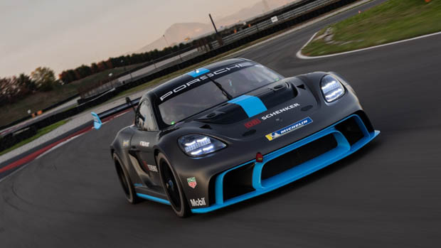 Porsche 718 GT4 e performance concept track driving