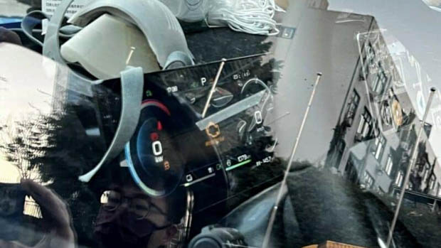 2023 BYD ute prototype interior through window