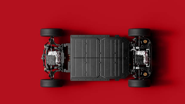 Polestar 4 electric platform red background