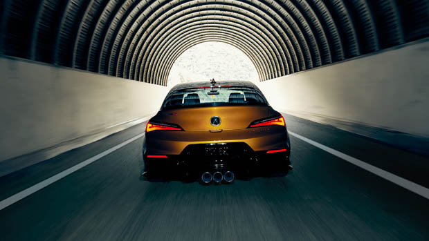 2023 Acura Integra Type S tunnel rear shot