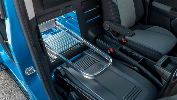 2023 Ford E Transit Courier ladder pass-through hatch