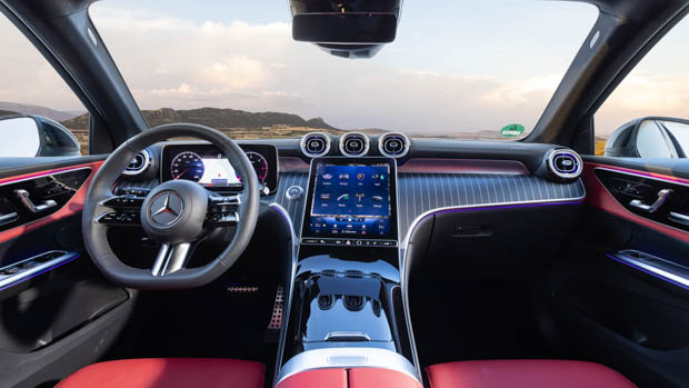 2023 Mercedes-Benz GLC SUV interior wide shot