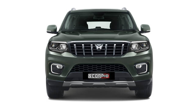 2023 Mahindra Scorpio front end view static
