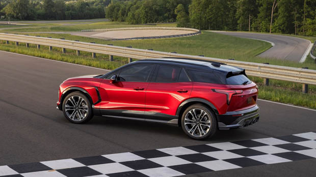 2024 Chevrolet Blazer EV rear 3/4 track shot