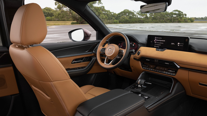 Mazda CX-90 prototype 2023 interior