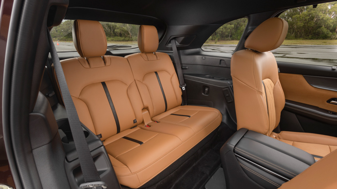 Mazda CX-90 prototype 2023 third row seats