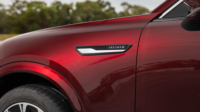 Mazda CX-90 prototype 2023 badge