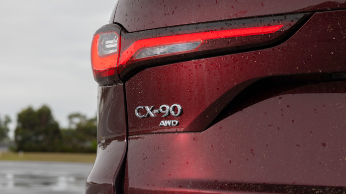 Mazda CX-90 prototype 2023 badge 2